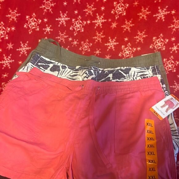 Nautica Ladies' Linen Blend Short 2 pair - Picture 2 of 14